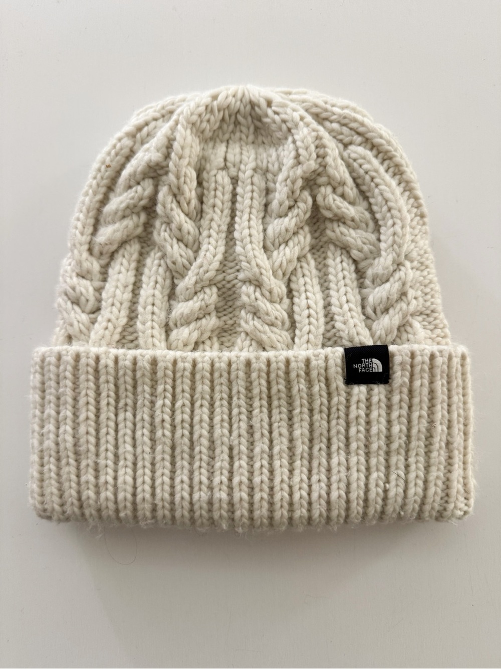 The North Face Kids Cable Knit Beanie Cream